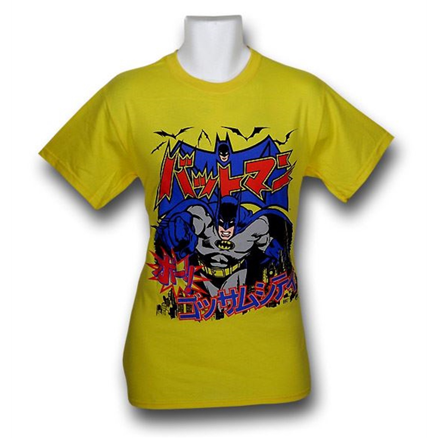 Batman Japanese Pow T-Shirt, Yellow