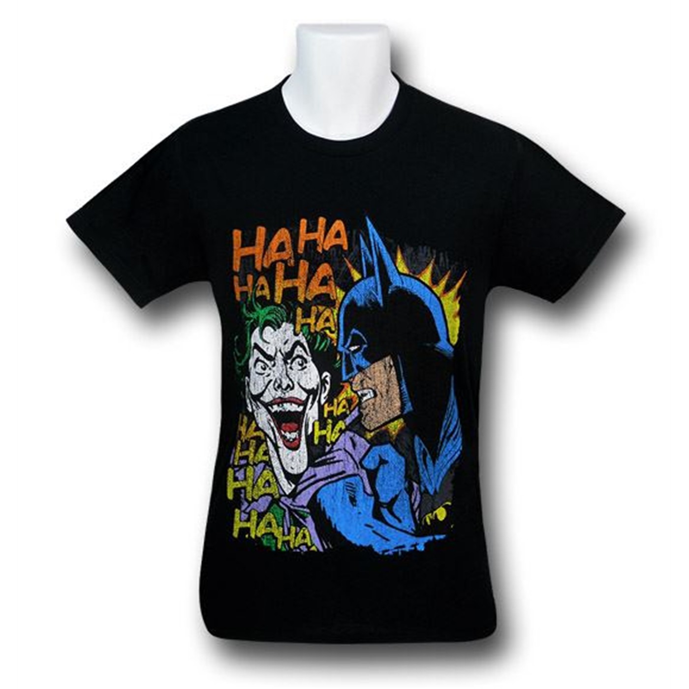 Batman Joker Collared T-Shirt, Black