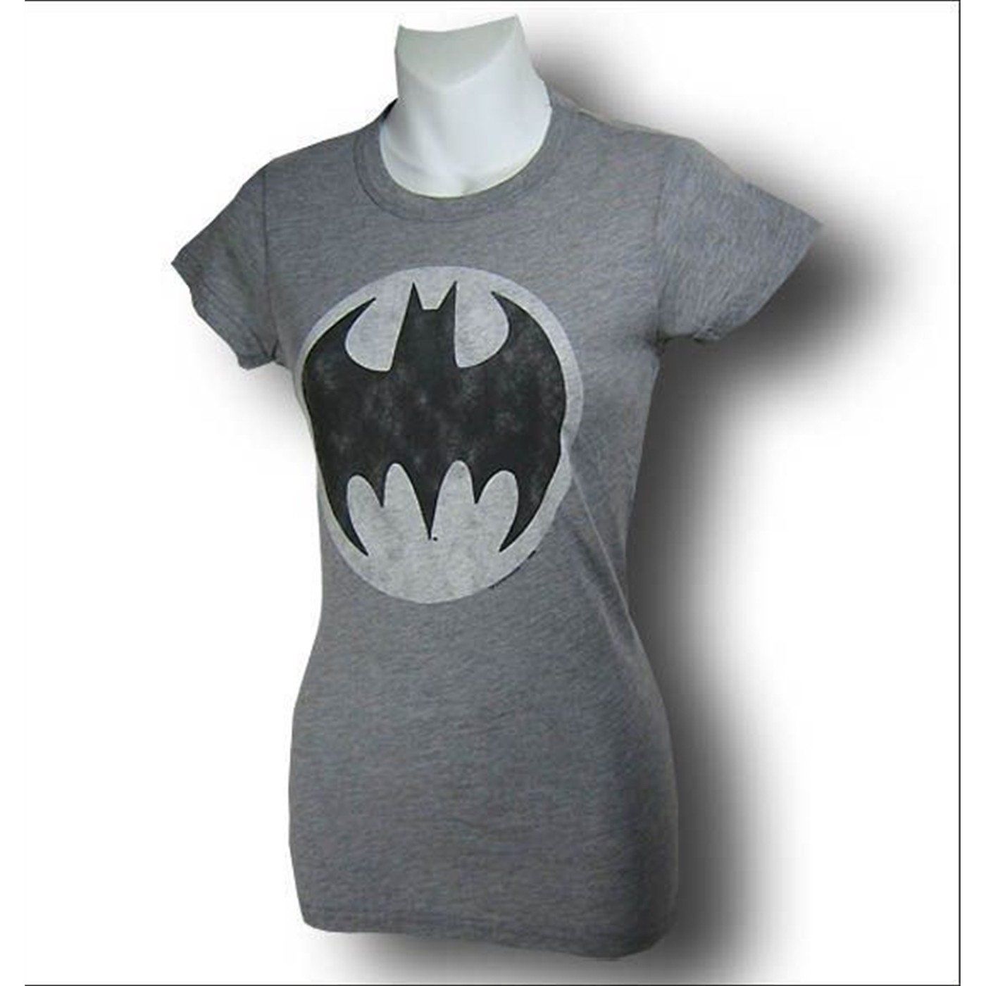 Batgirl Spotlight Symbol Women's T-Shirt, Grey