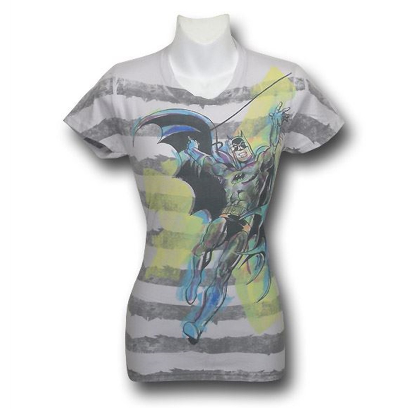 Batman Juniors Pastel Montage T-Shirt, Grey