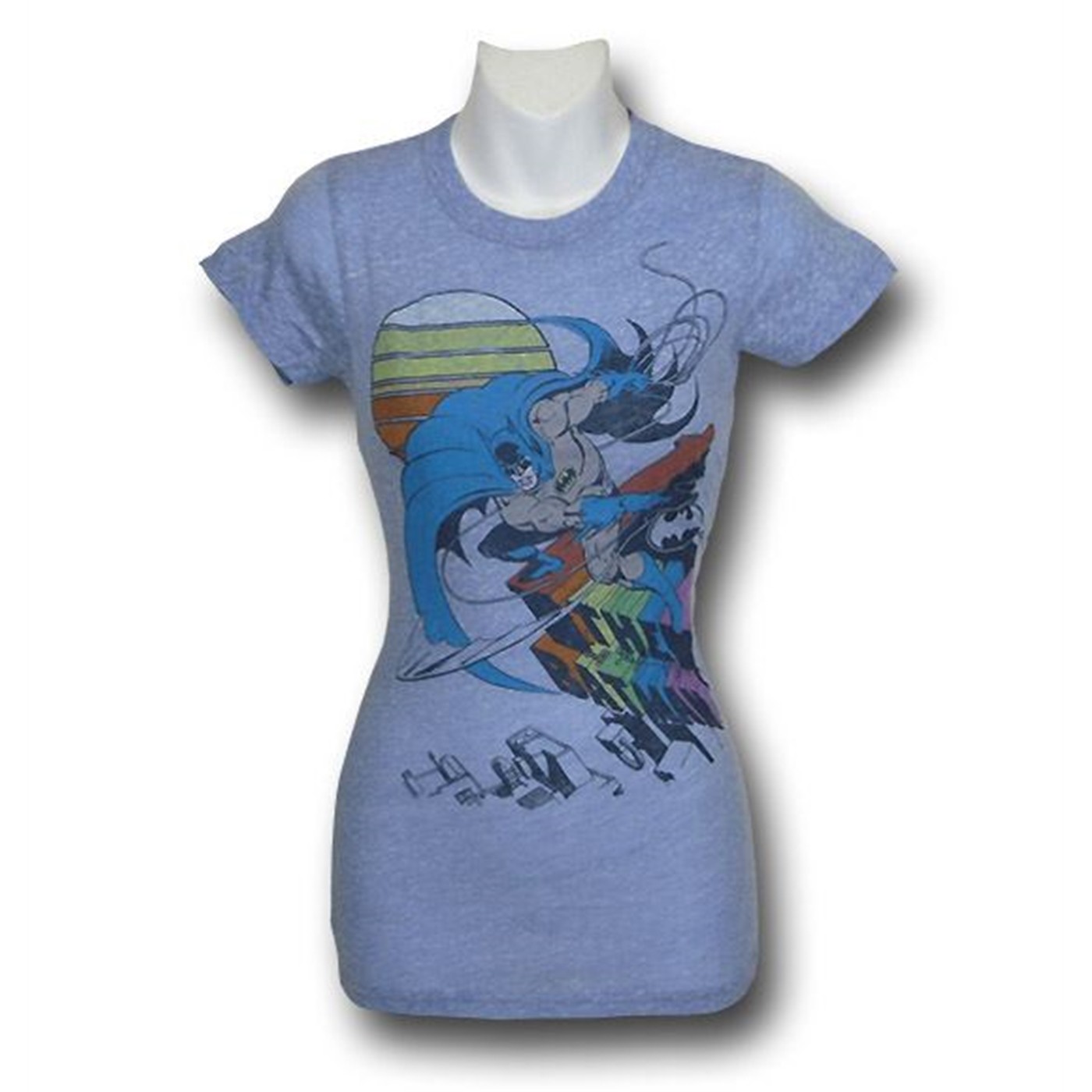 Batman Shear Rainbow Juniors Junk Food T-Shirt