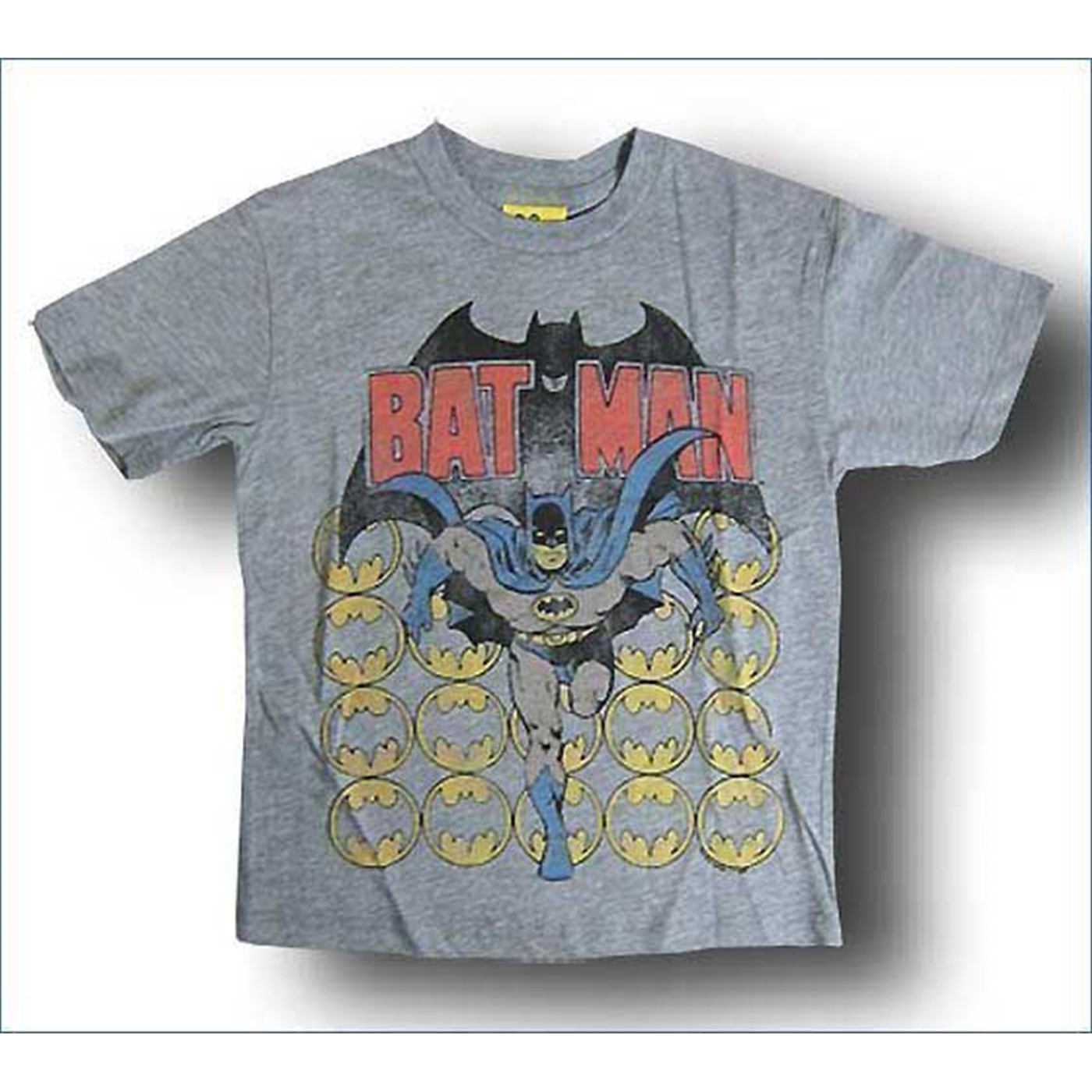 Batman Juvenile Running T-Shirt by Junk Food, Grey