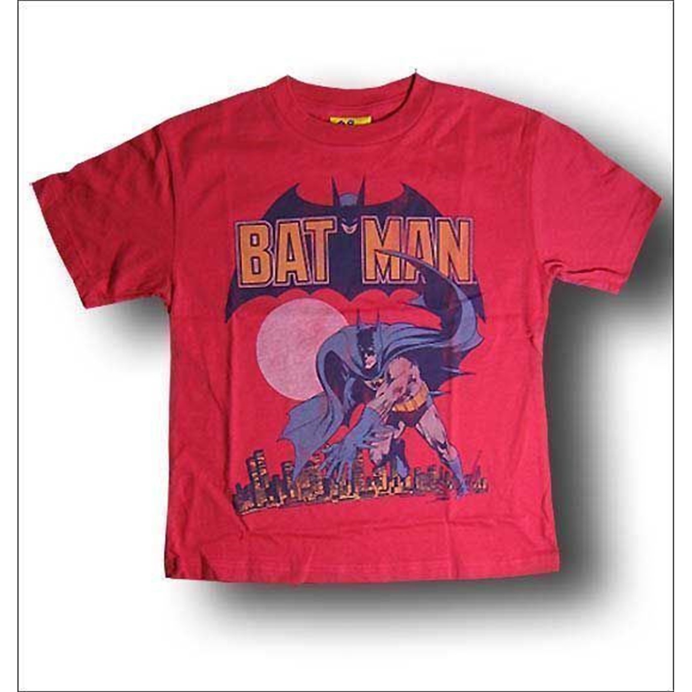 Batman Juvenile Red City Run T-Shirt by Junk Food, Red