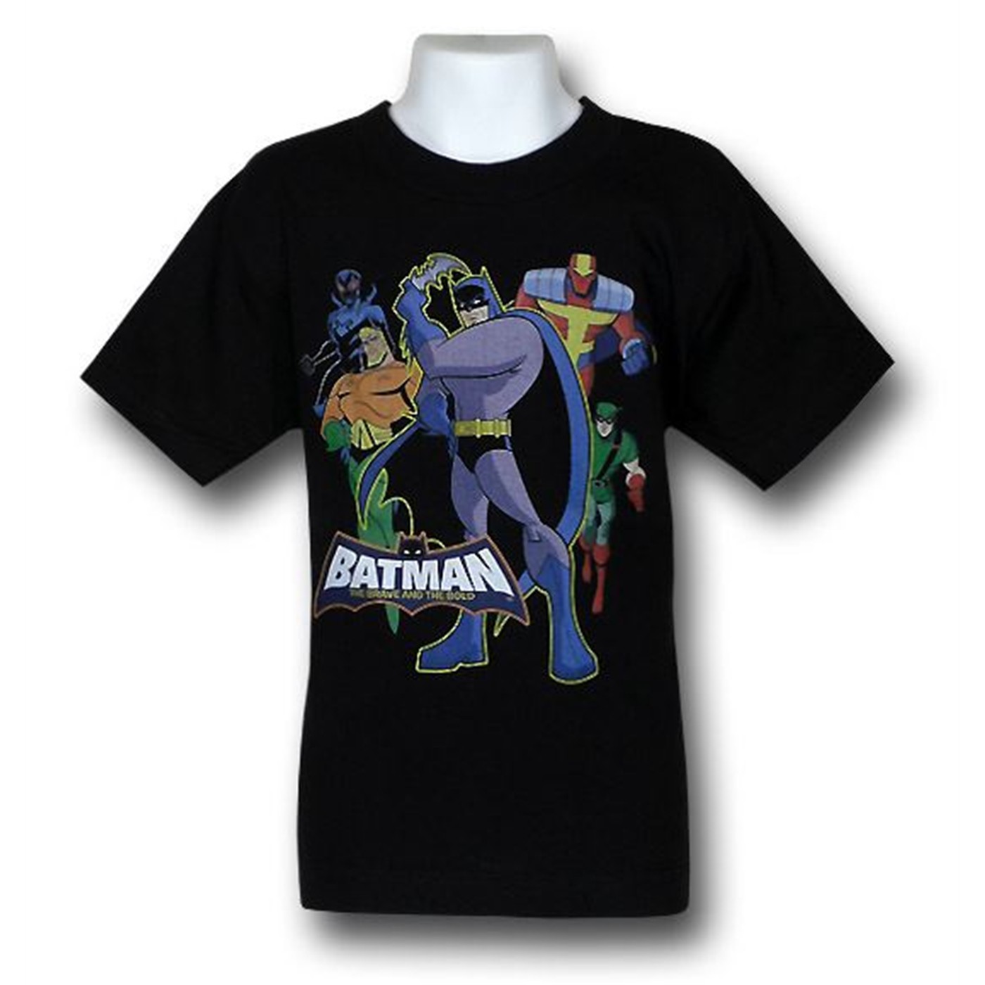 Batman Kids Brave And The Bold Heroes T-Shirt, Black