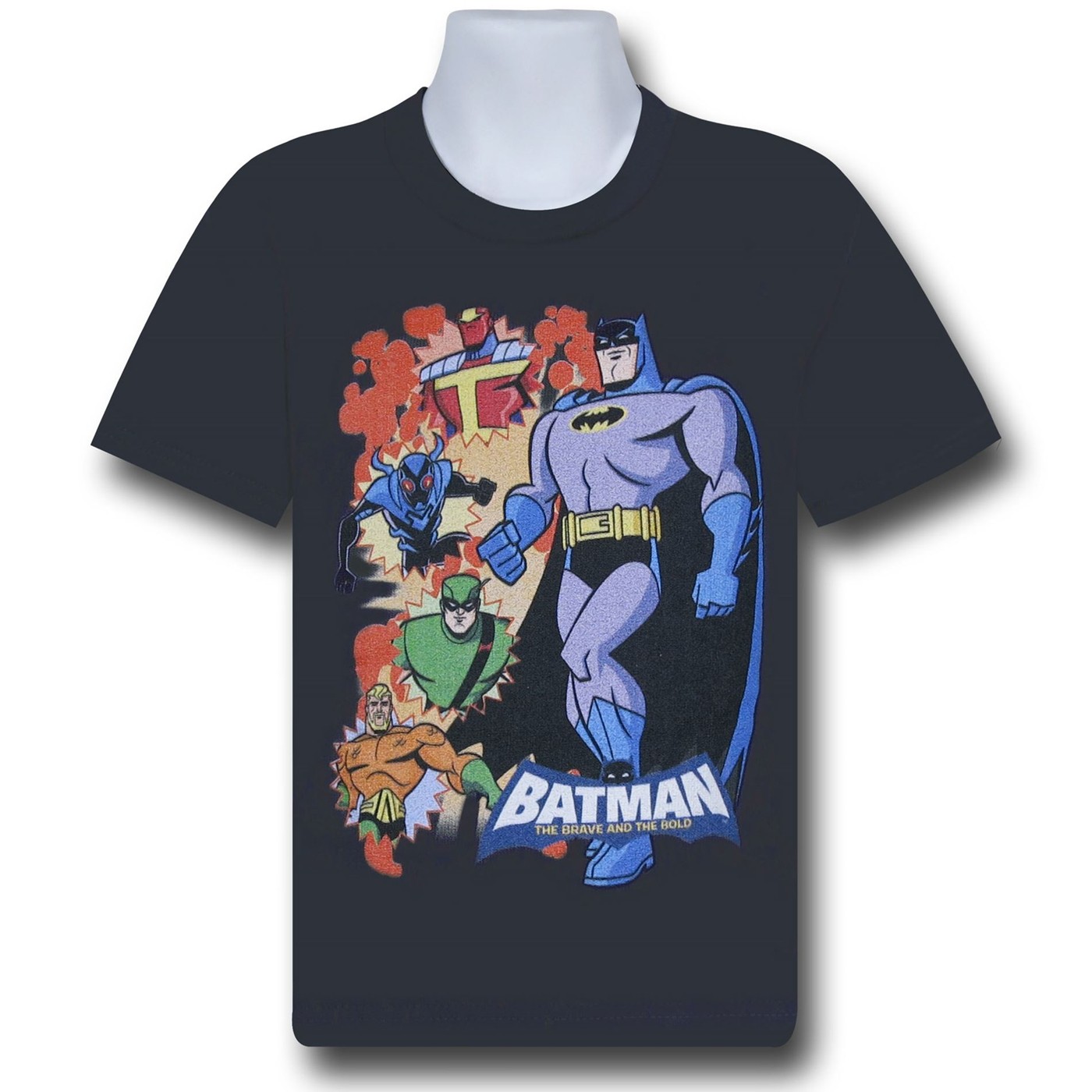 Batman Kids Brave & Bold Pose T-Shirt, Grey