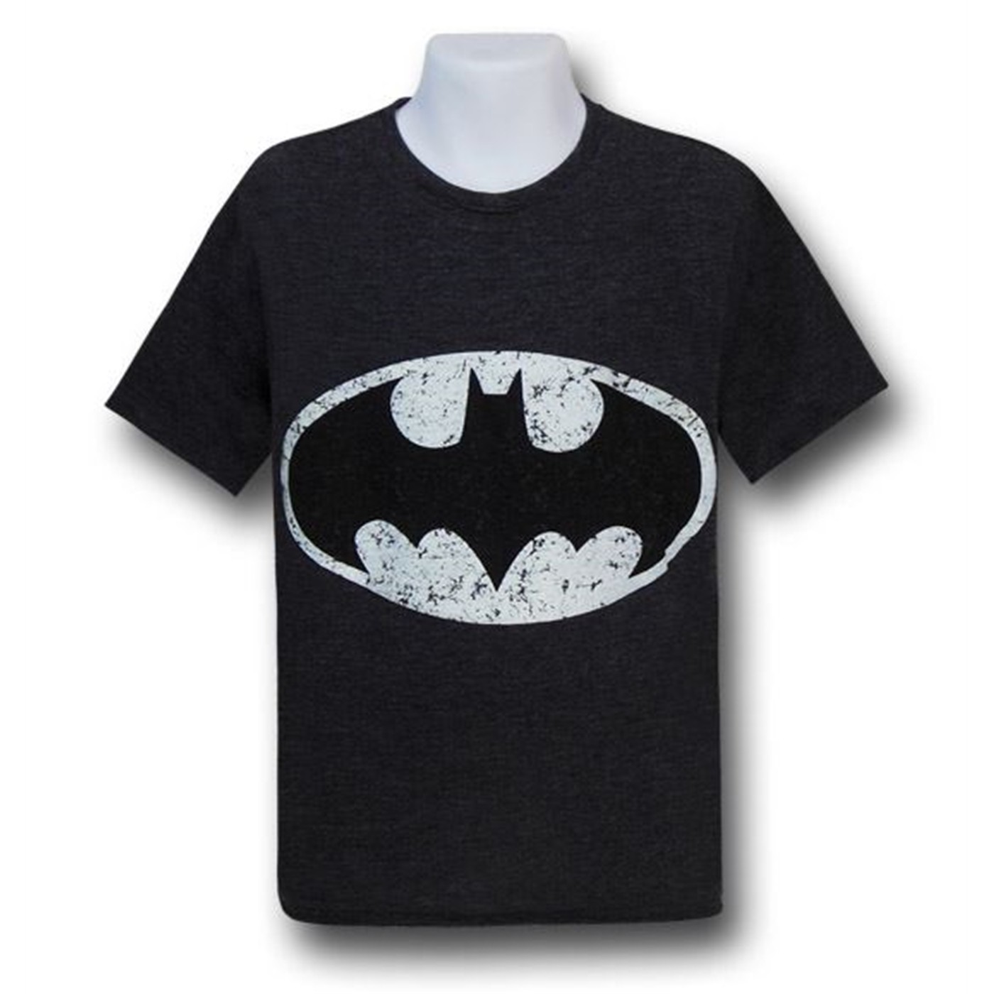 Batman Greyscale Glow in the Dark Kids T-Shirt, Black