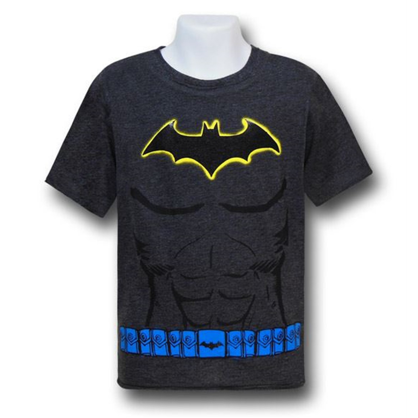 Batman Blue Belt Kids Costume T-Shirt, Black