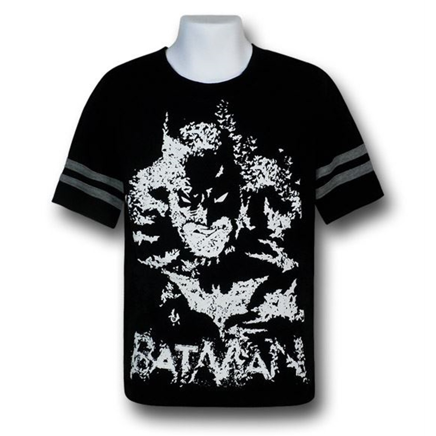 Batman Kids Dark Knight Athletic Glow T-Shirt, Black