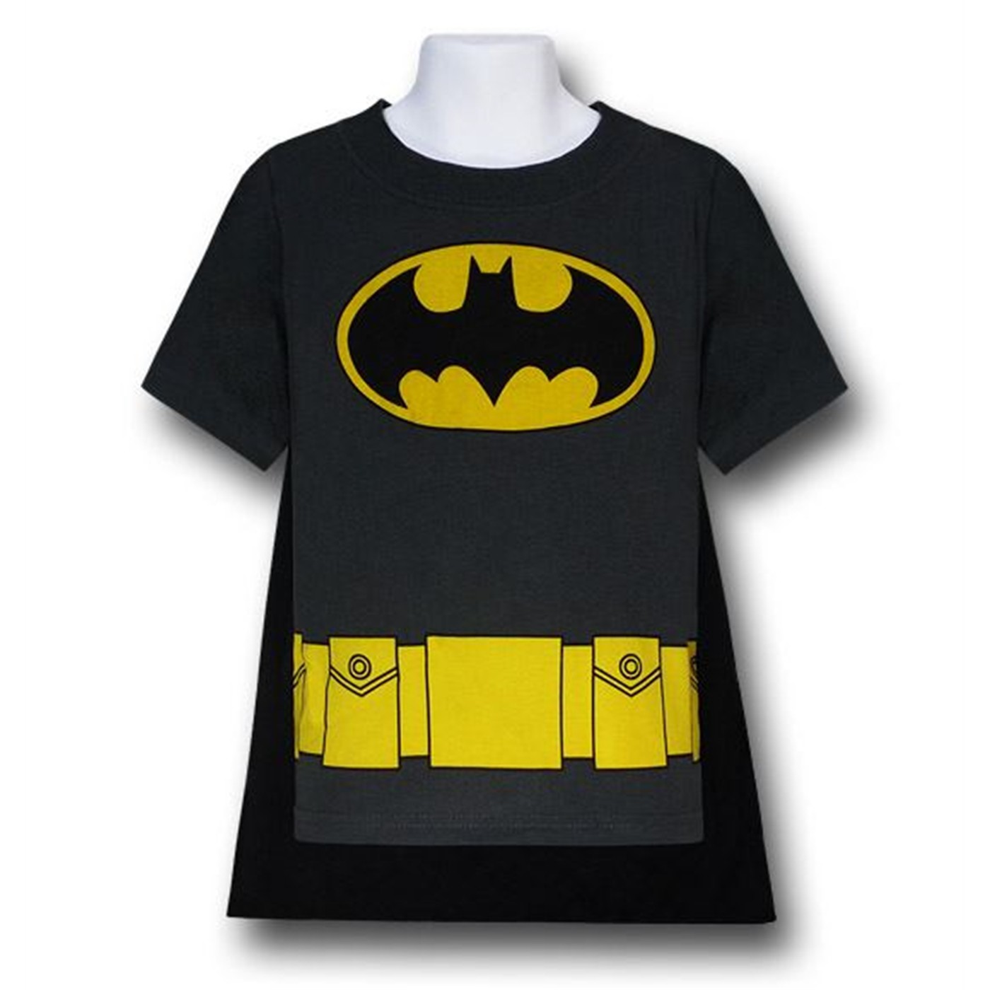 Batman Juvy Grey Costume Caped T-Shirt, Grey