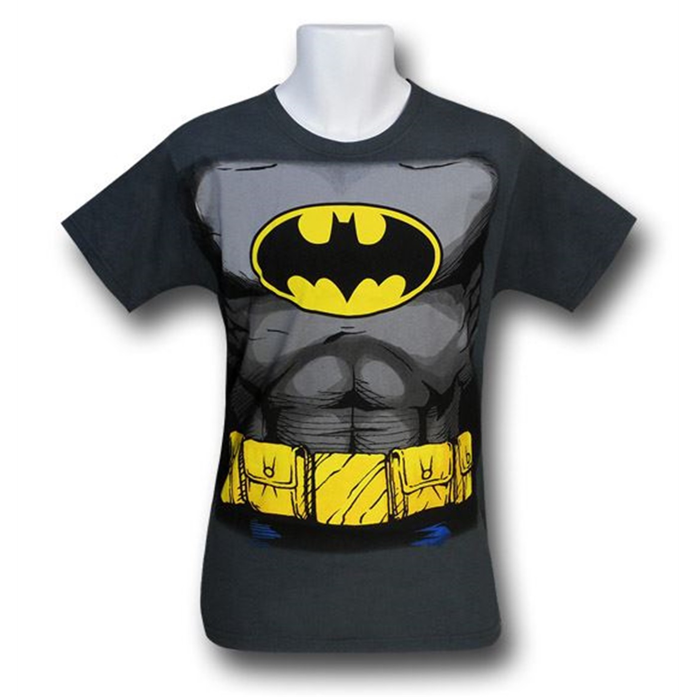 Batman Kids Muscle Costume T-Shirt, Grey