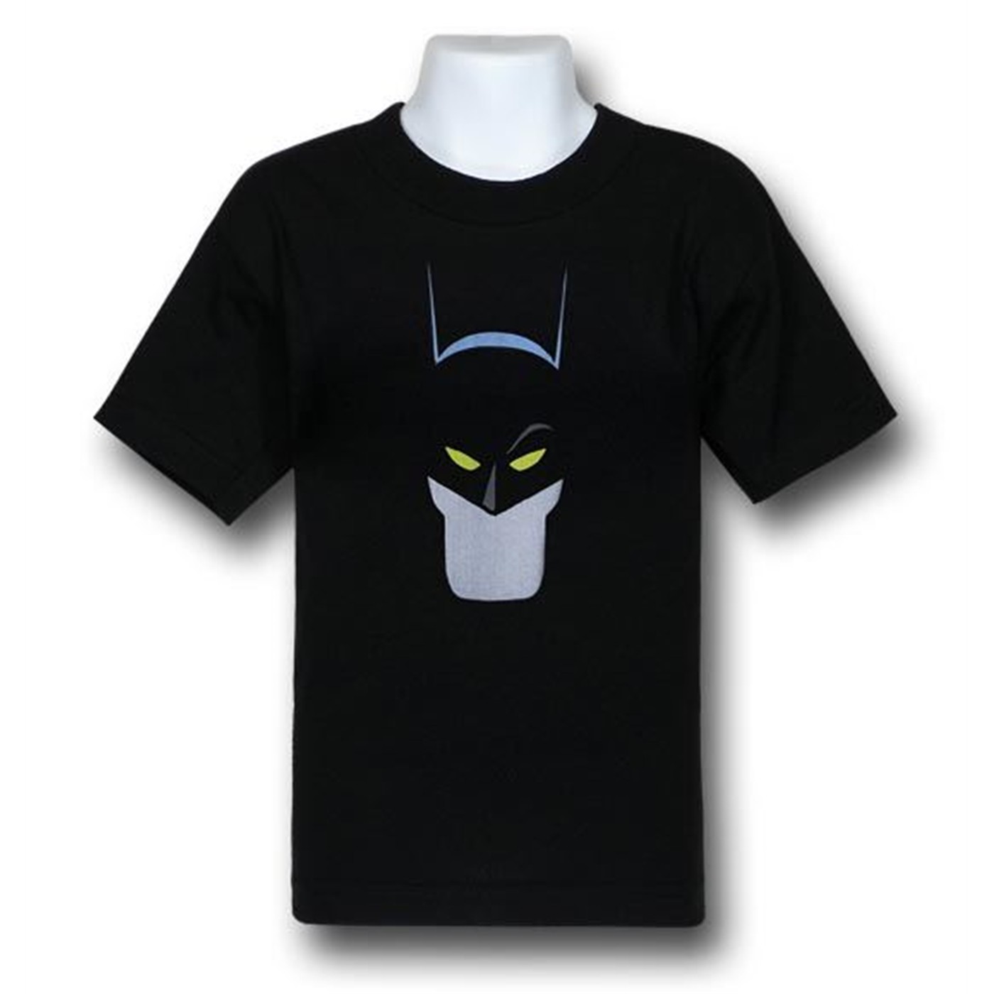 Batman Simple Face Kids T-Shirt, Black