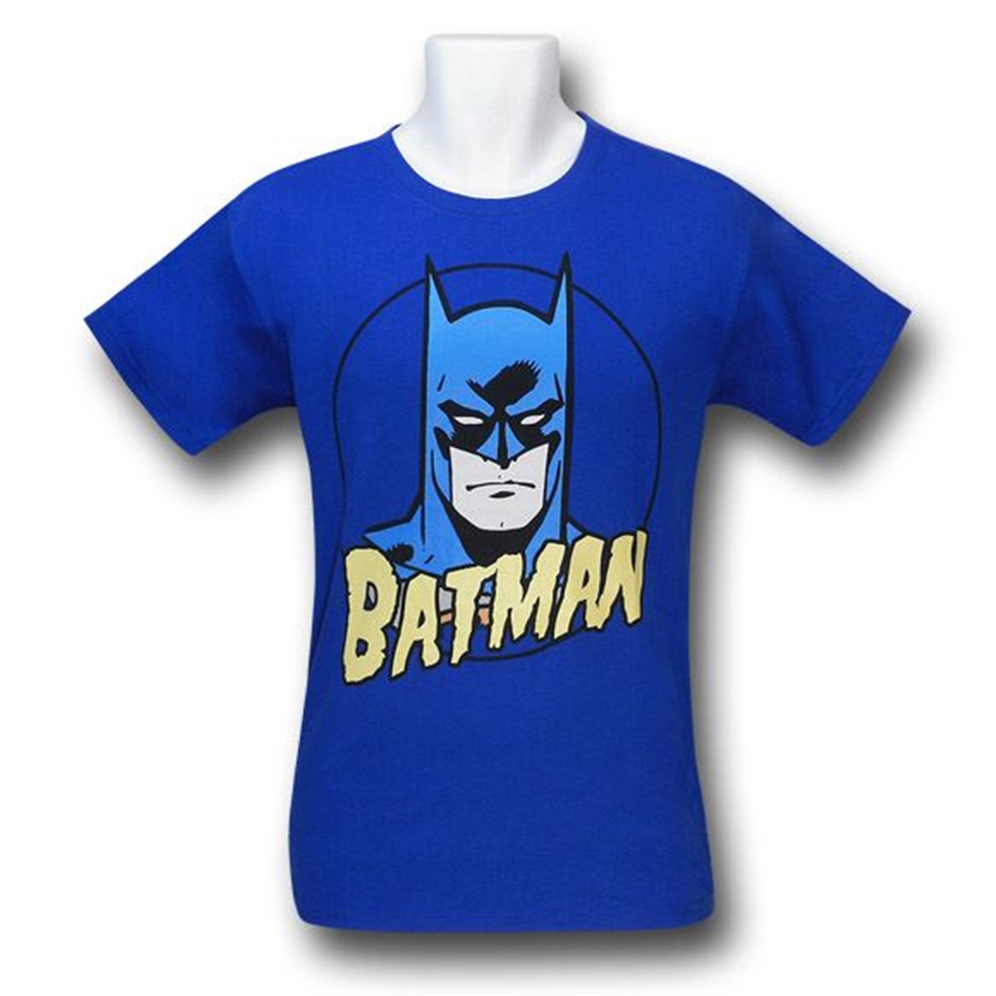 Batman Stern Visage Kids T-Shirt, Blue