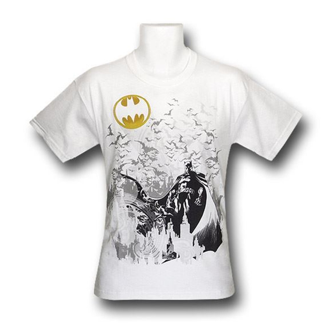 Batman White Urban Kids T-Shirt, White