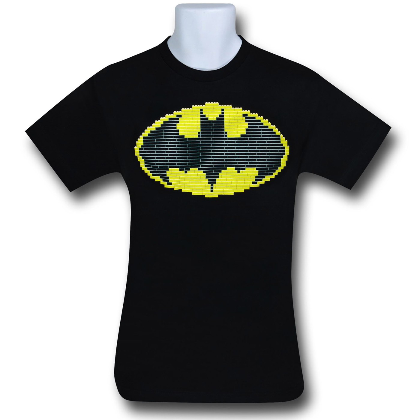 Batman Lego Gel Ink Logo Kids T-Shirt, Black
