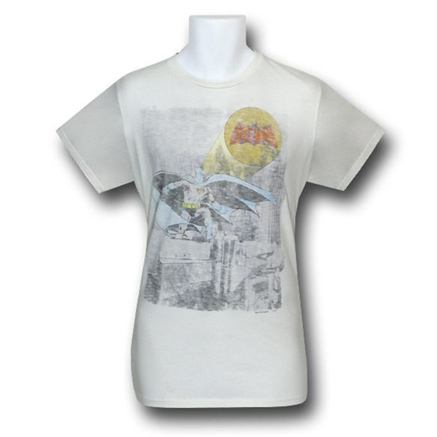 Batman Logo Signal Junk Food T-Shirt, White