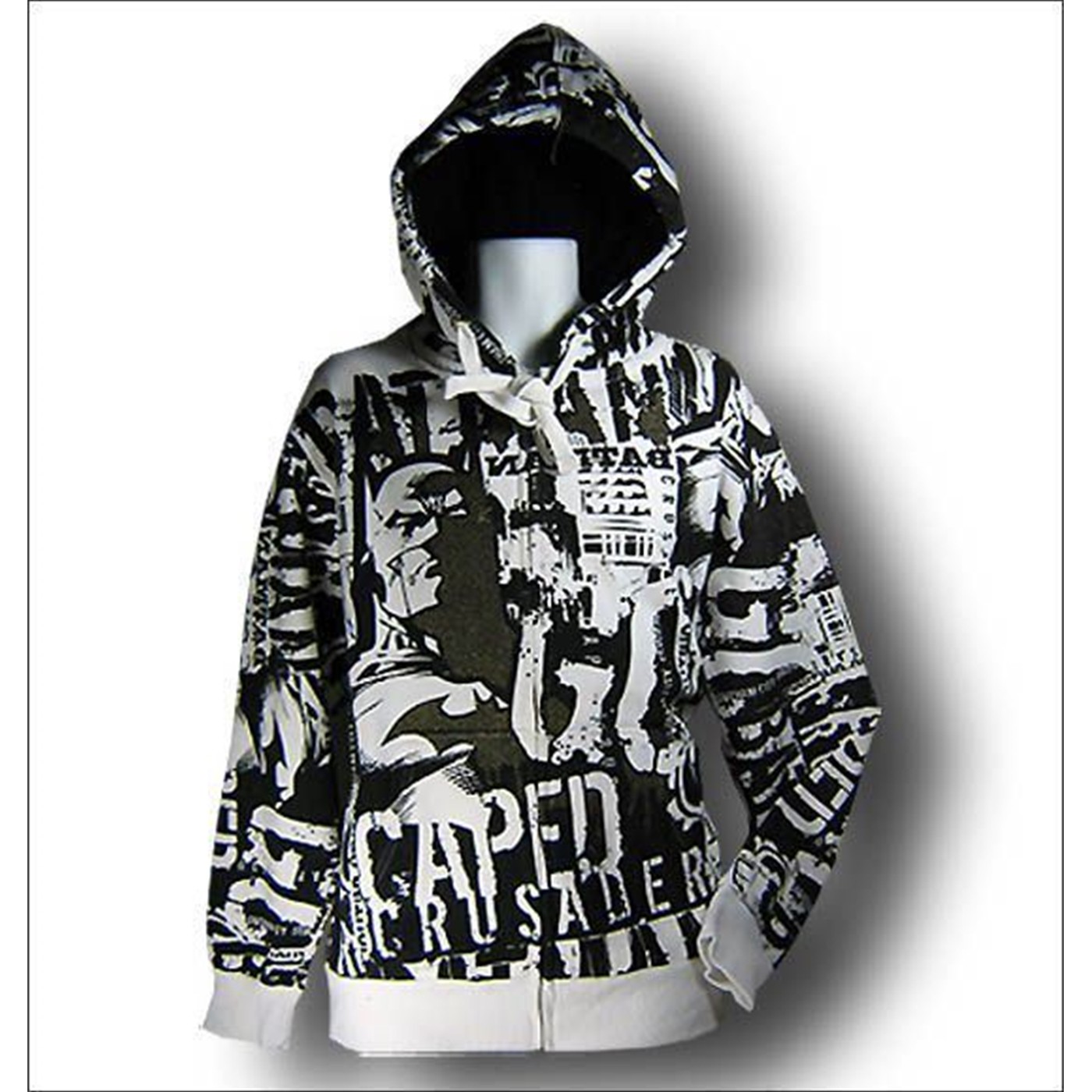 Lot 29 Hoodies Batman White  Zip Up Hoodie