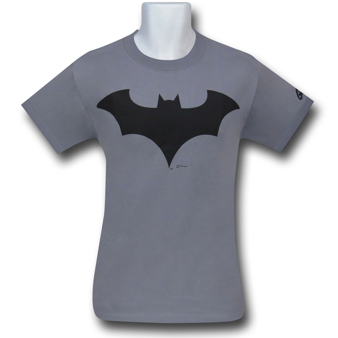 Batman Symbol New 52 T-Shirt, Grey