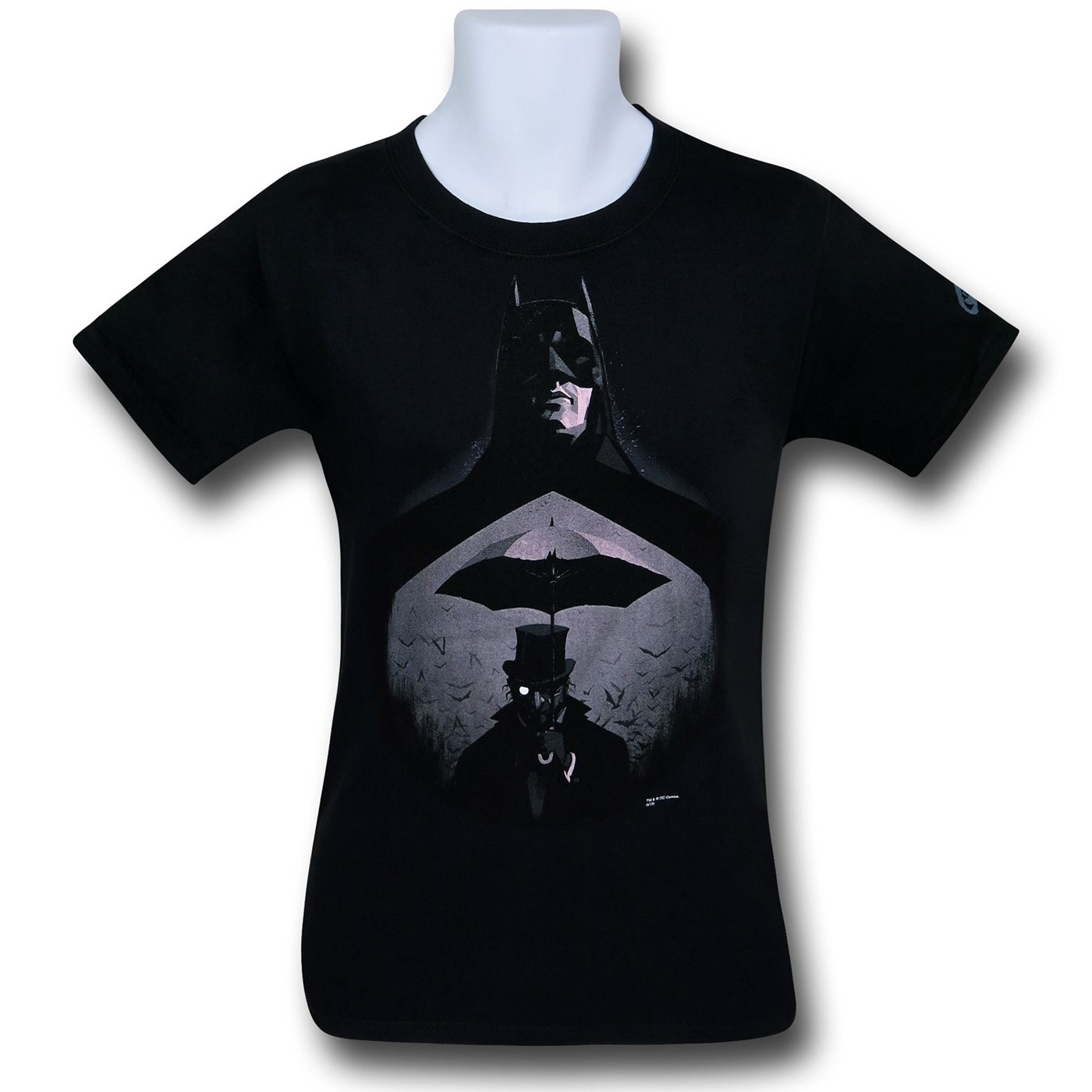 Batman and Penguin by Olly Moss T-Shirt, Black