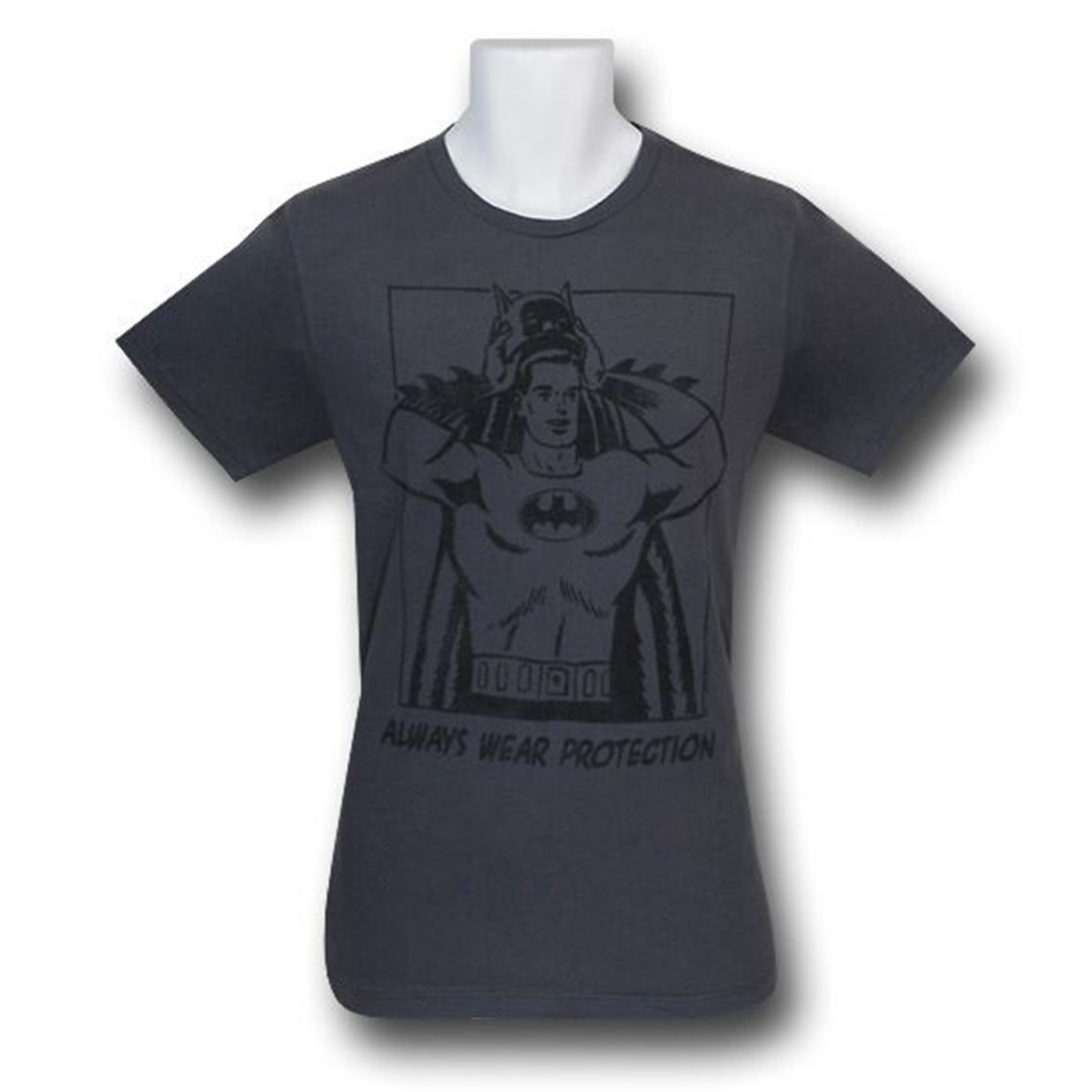 Batman Wear Protection Junk Food T-Shirt, Grey