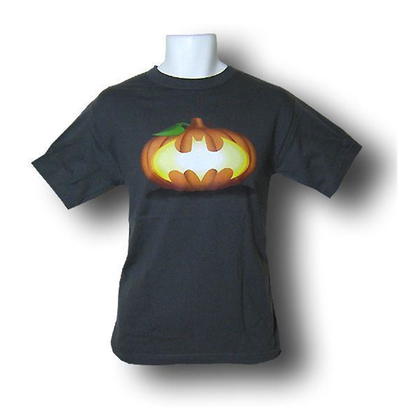 Batman Bat Pumpkin Symbol T-Shirt, Grey
