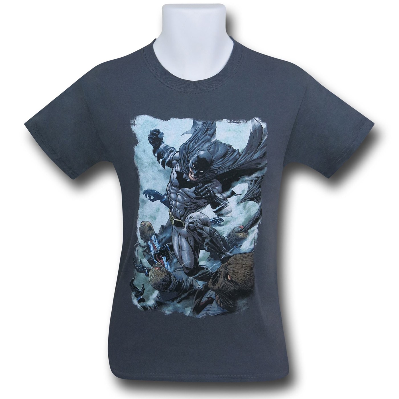 Batman Punch on Grey T-Shirt, Grey