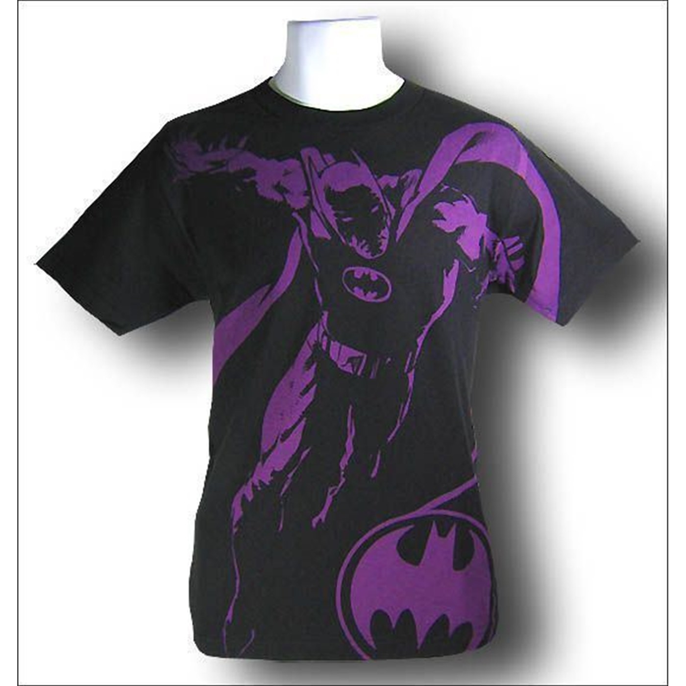 Fifth Sun T-Shirts Batman Purple Outline T-Shirt
