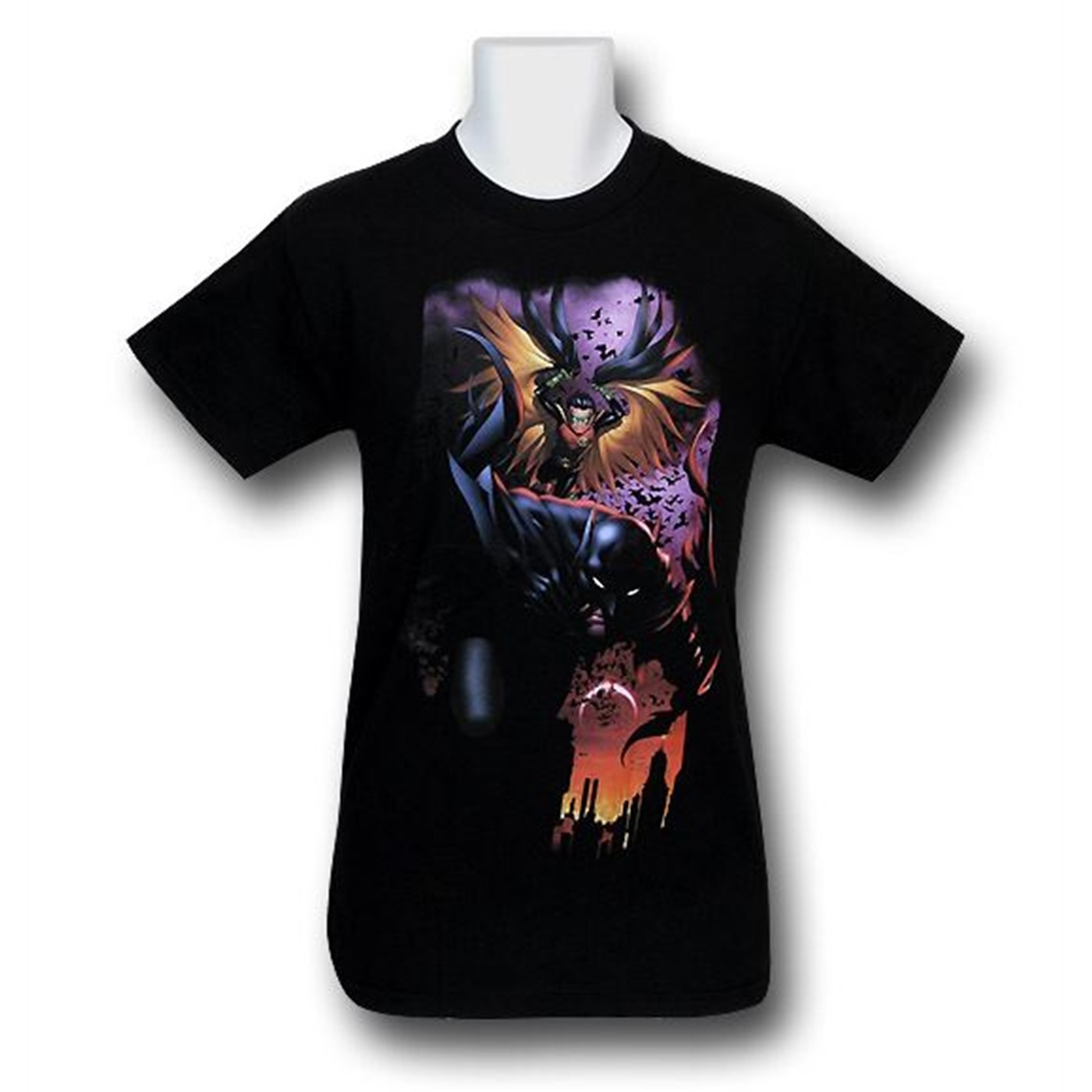 Batman & Robin New 52 #1 T-Shirt, Black