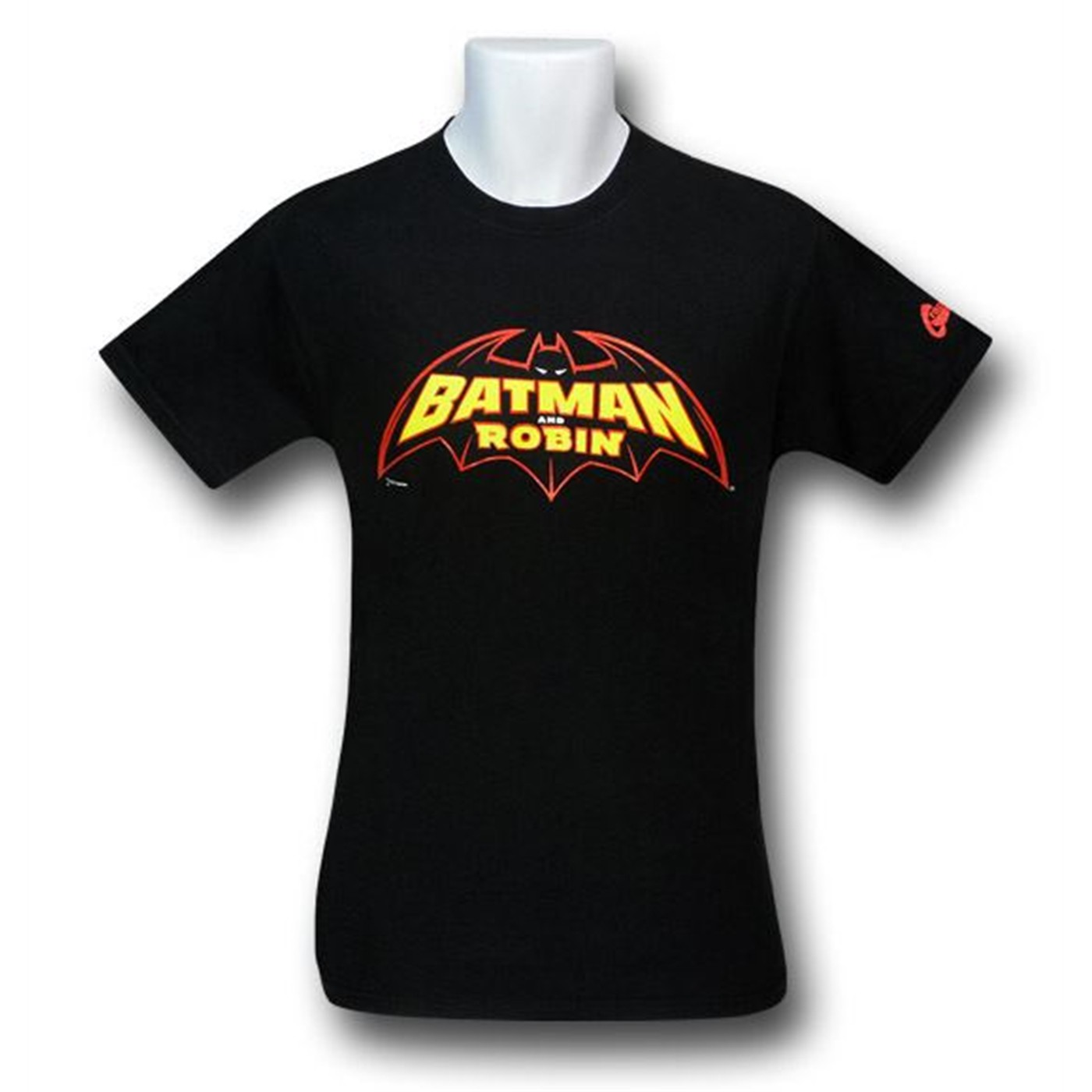 Batman and Robin Logo T-Shirt, Black