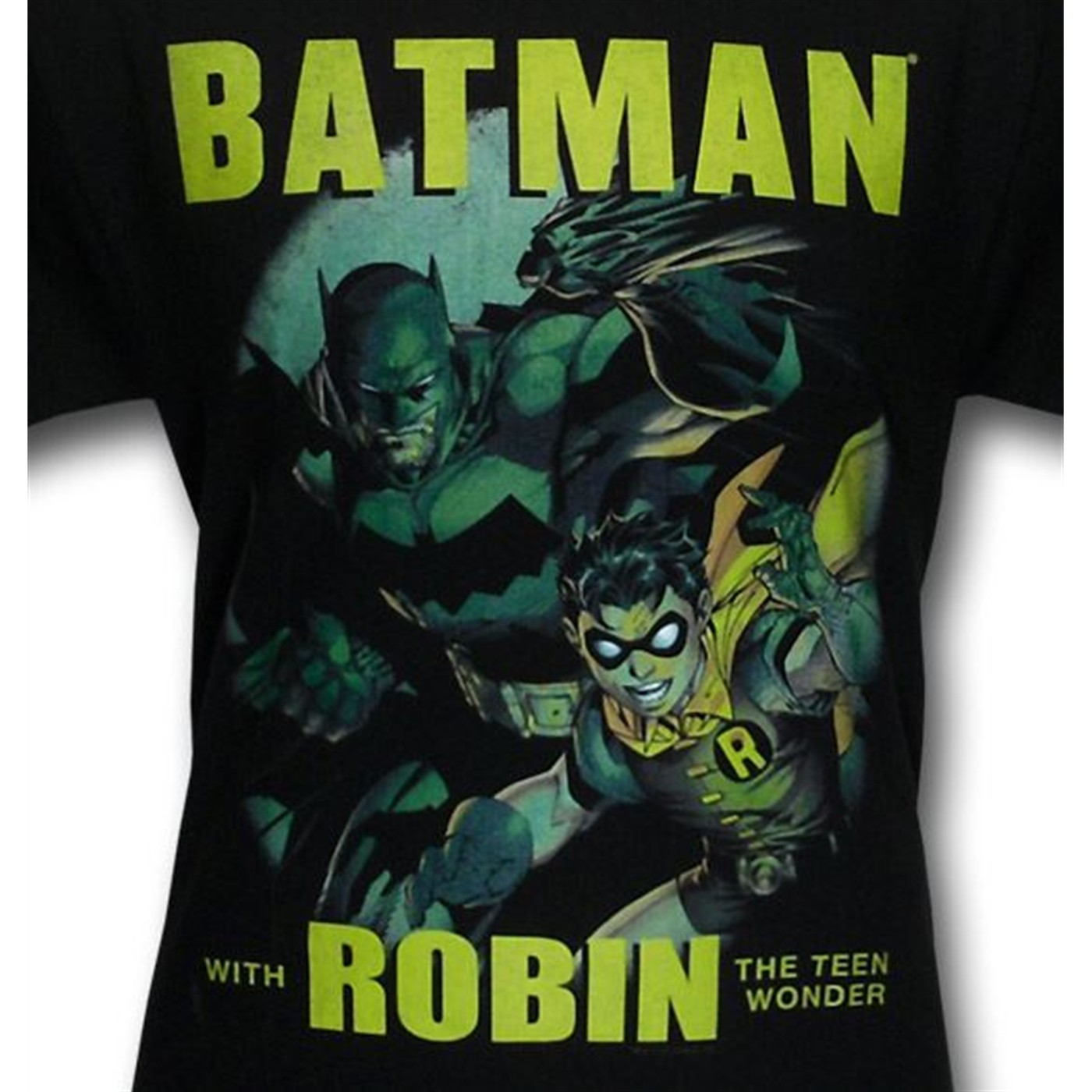 Batman & Robin Teen Wonder by Jim Lee T-Shirt, Black