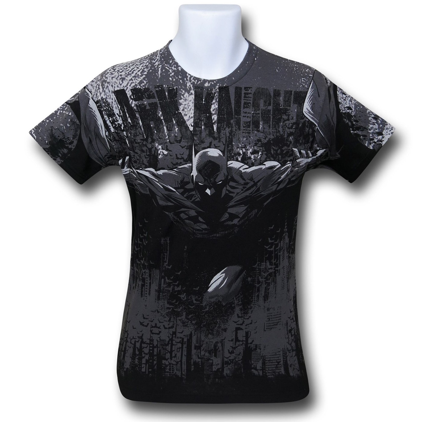 Batman Rise of The Dark Knight Sublimated T-Shirt, Grey