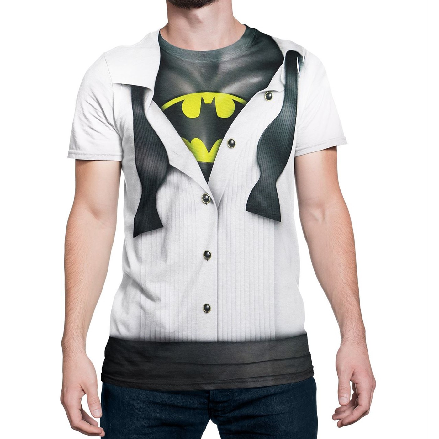 Batman Tuxedo Costume Reveal Sublimated TShirt