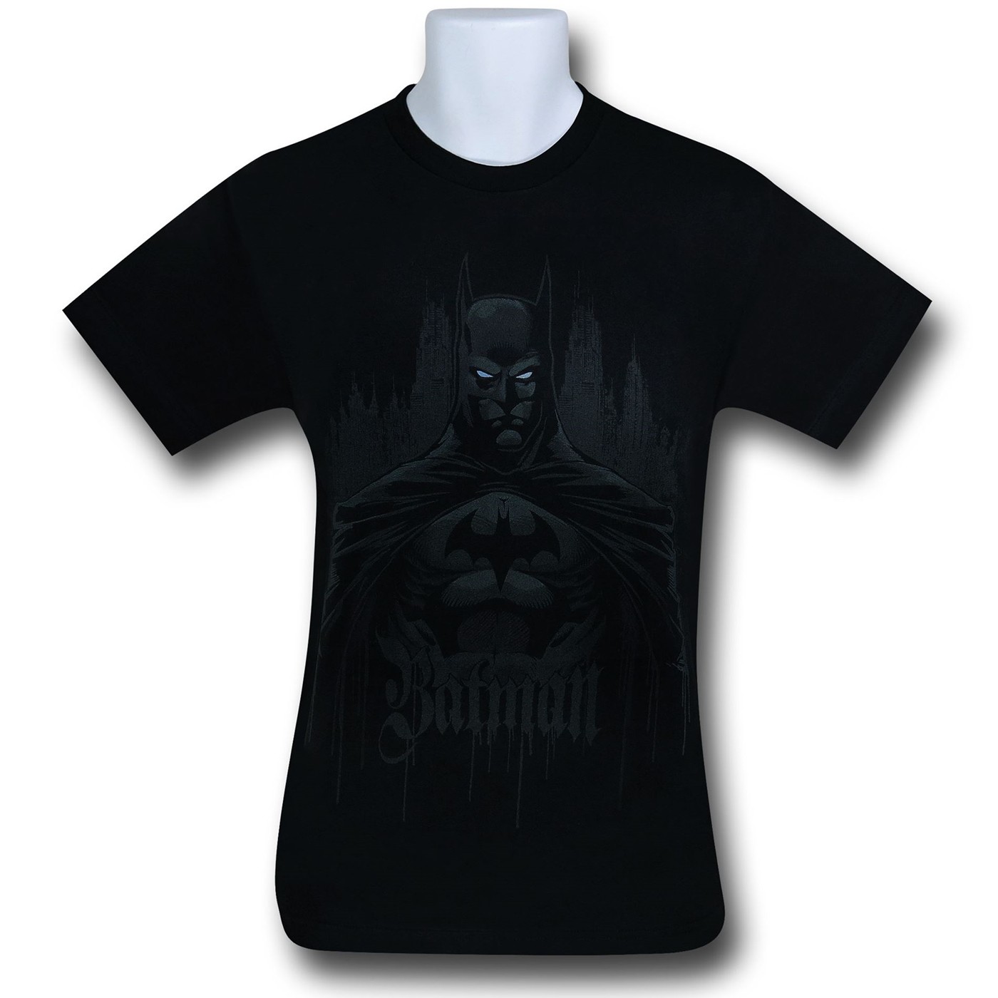 Batman Seek & Destroy Tone On Tone T-Shirt, Black