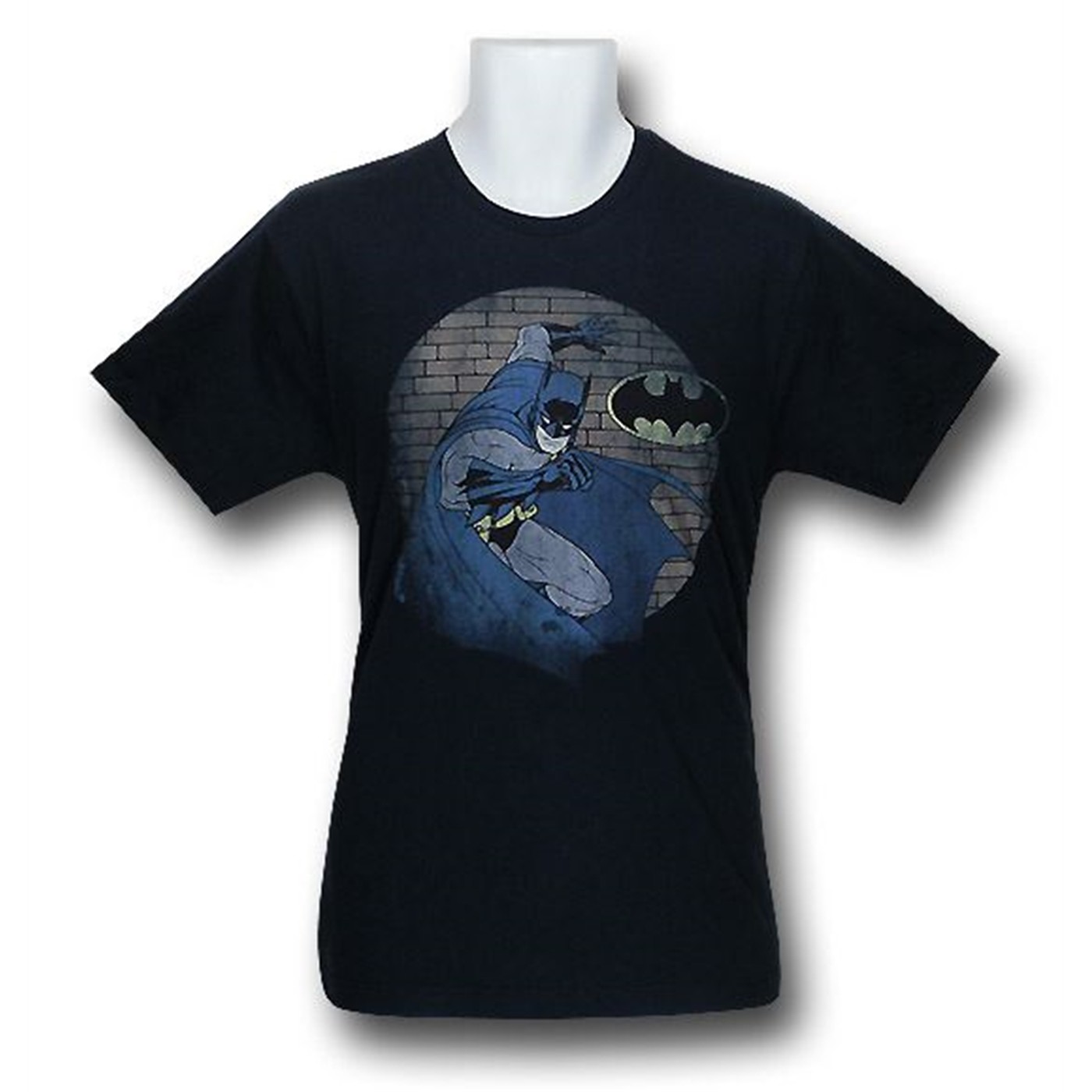 Batman in the Spotlight 30 Single T-Shirt, Blue