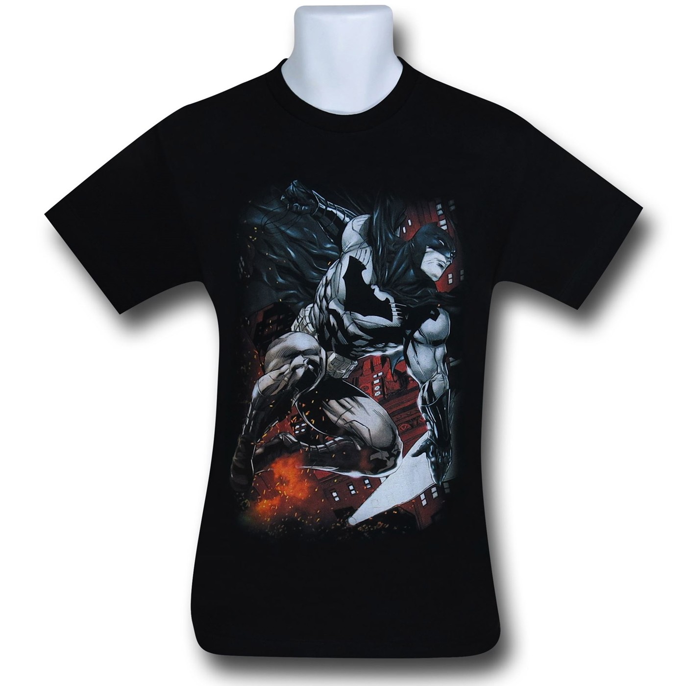 Batman Sparks Leap T-Shirt, Black