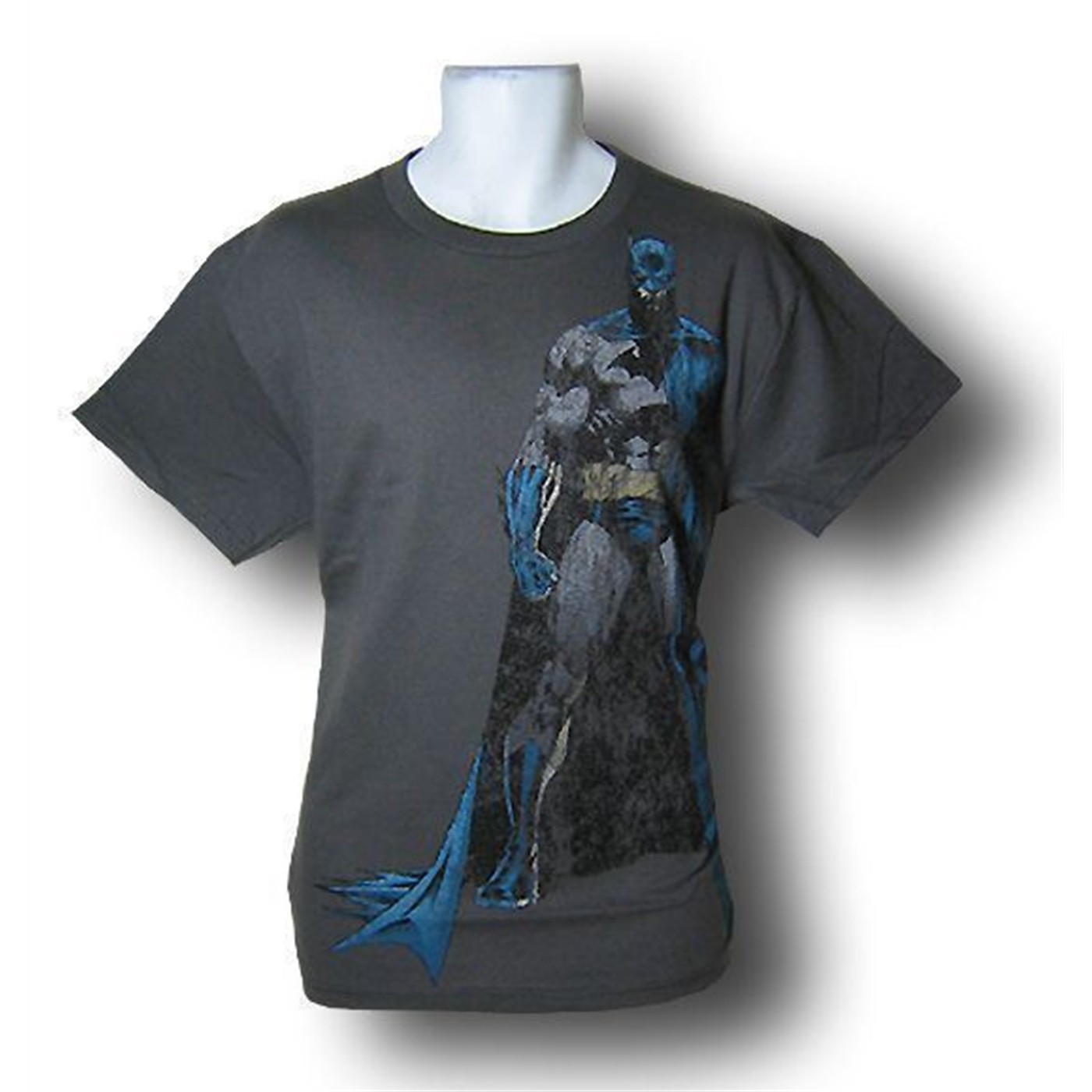Batman Distressed Standing T-Shirt, Grey