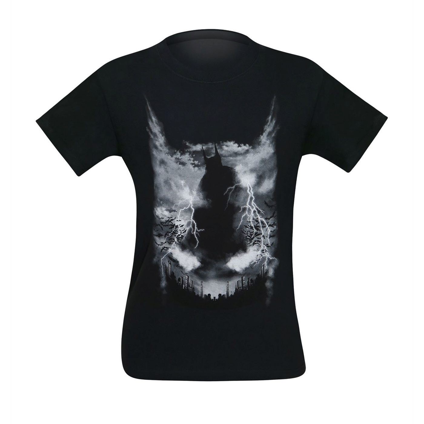 Batman Gotham Storm Men's T-Shirt, Black
