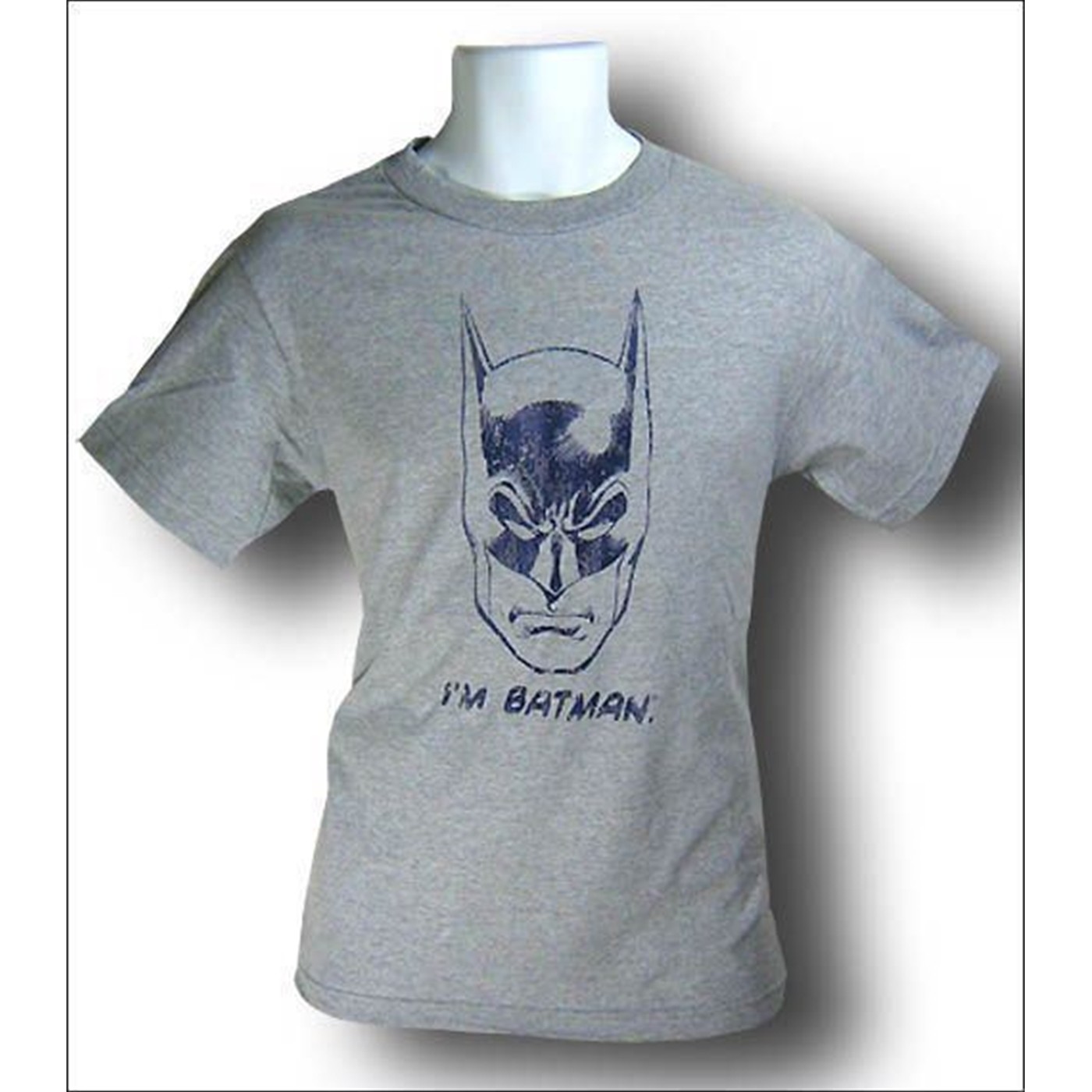 Batman T-Shirt I'm Batman Heather Grey, Grey
