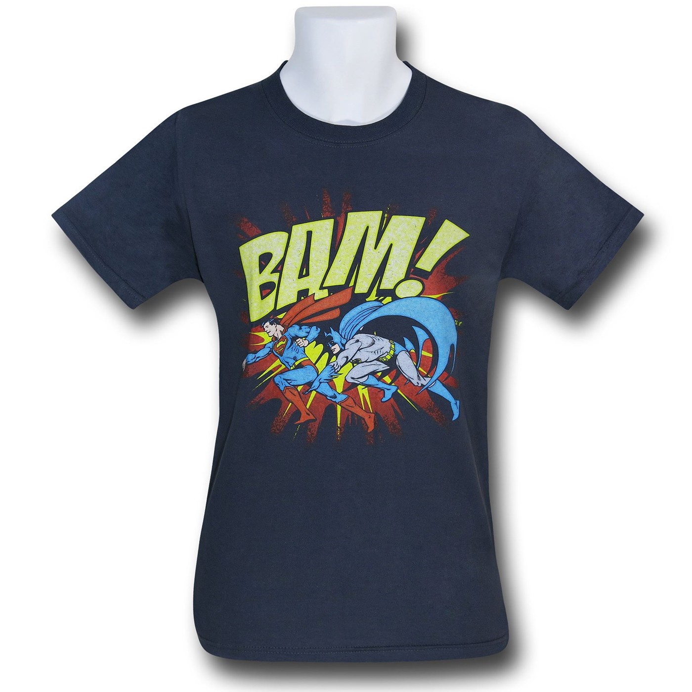 Batman Superman BAM! T-Shirt, Grey