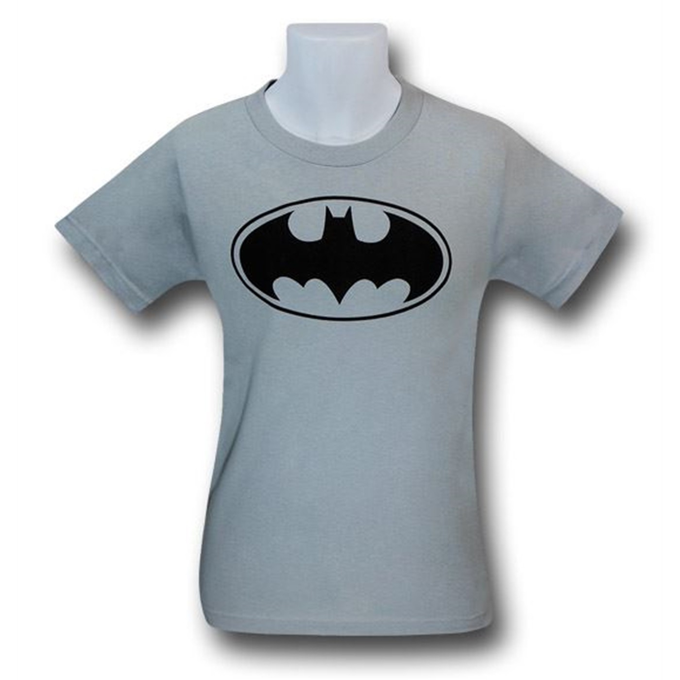 Batman Symbol Light Grey T-Shirt, Grey