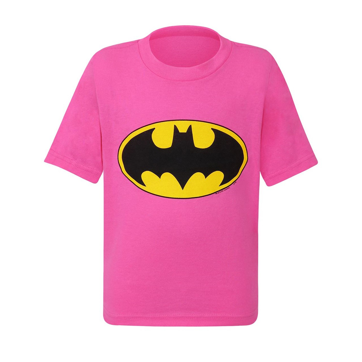 Batman Kids Pink Symbol T-Shirt, Pink