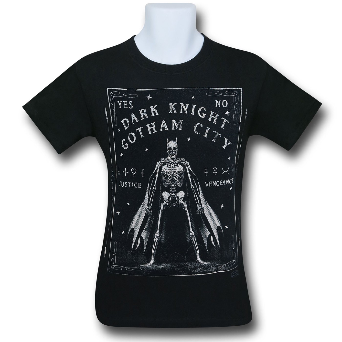 Batman Tarot Card T-Shirt, Black