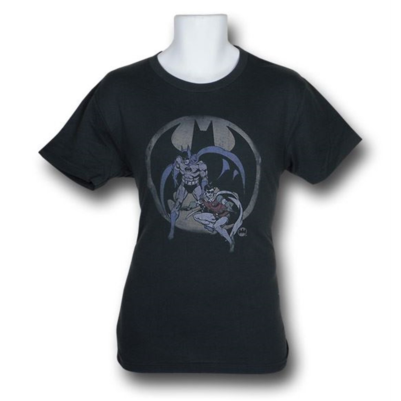 Batman and Robin Classic Team (30 Single) T-Shirt, Black