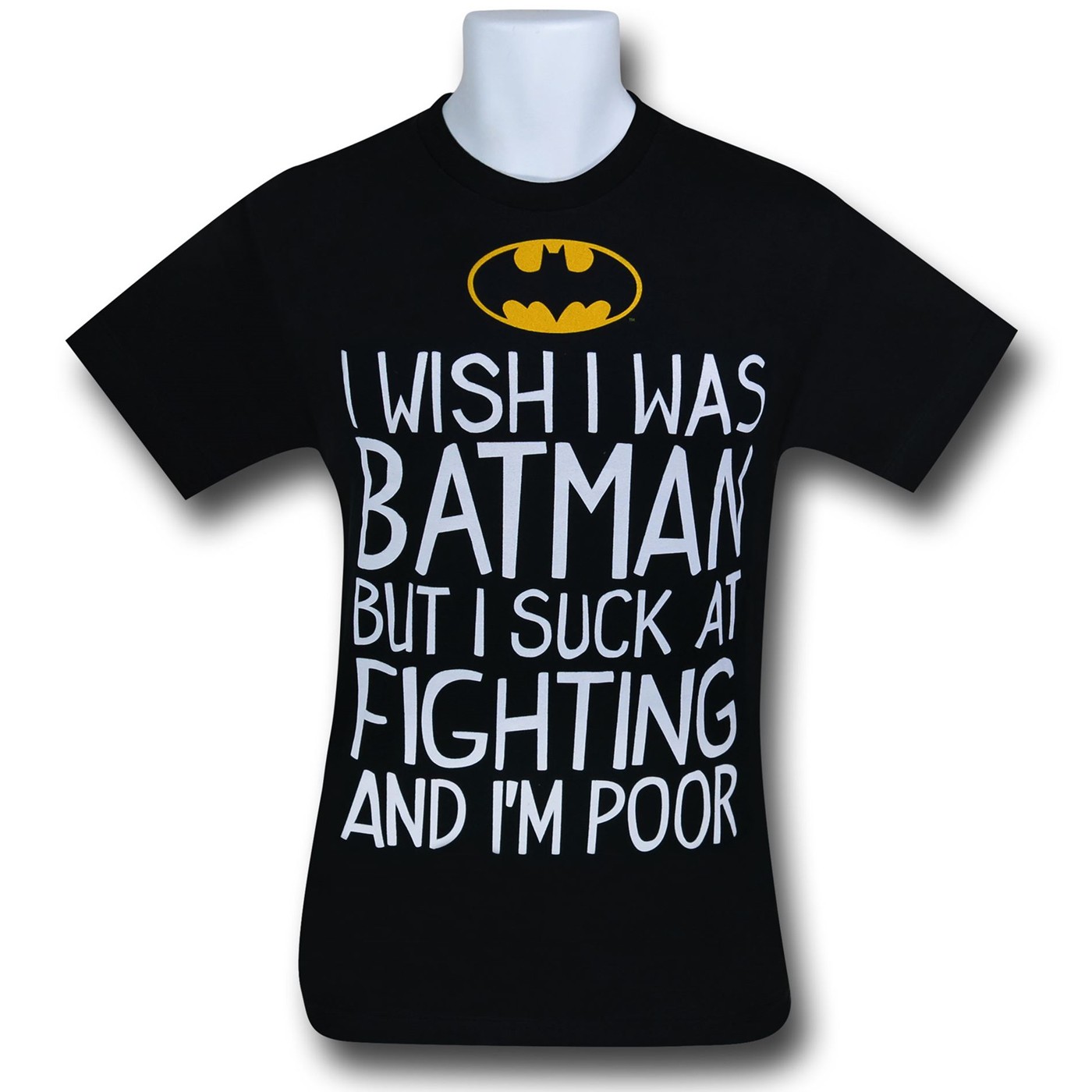 Batman Wish I Was Batman T-Shirt, Black