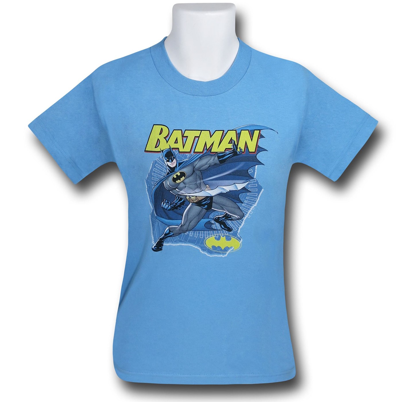Batman Youth Taste the Metal Light Blue T-Shirt, Blue
