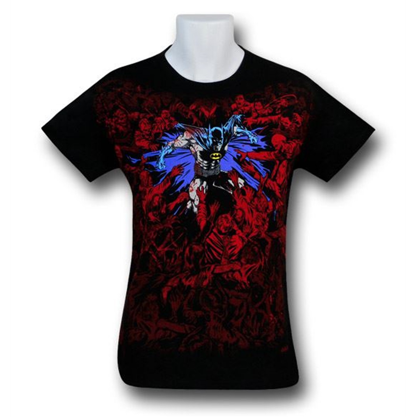 Batman Zombie Battle T-Shirt, Black