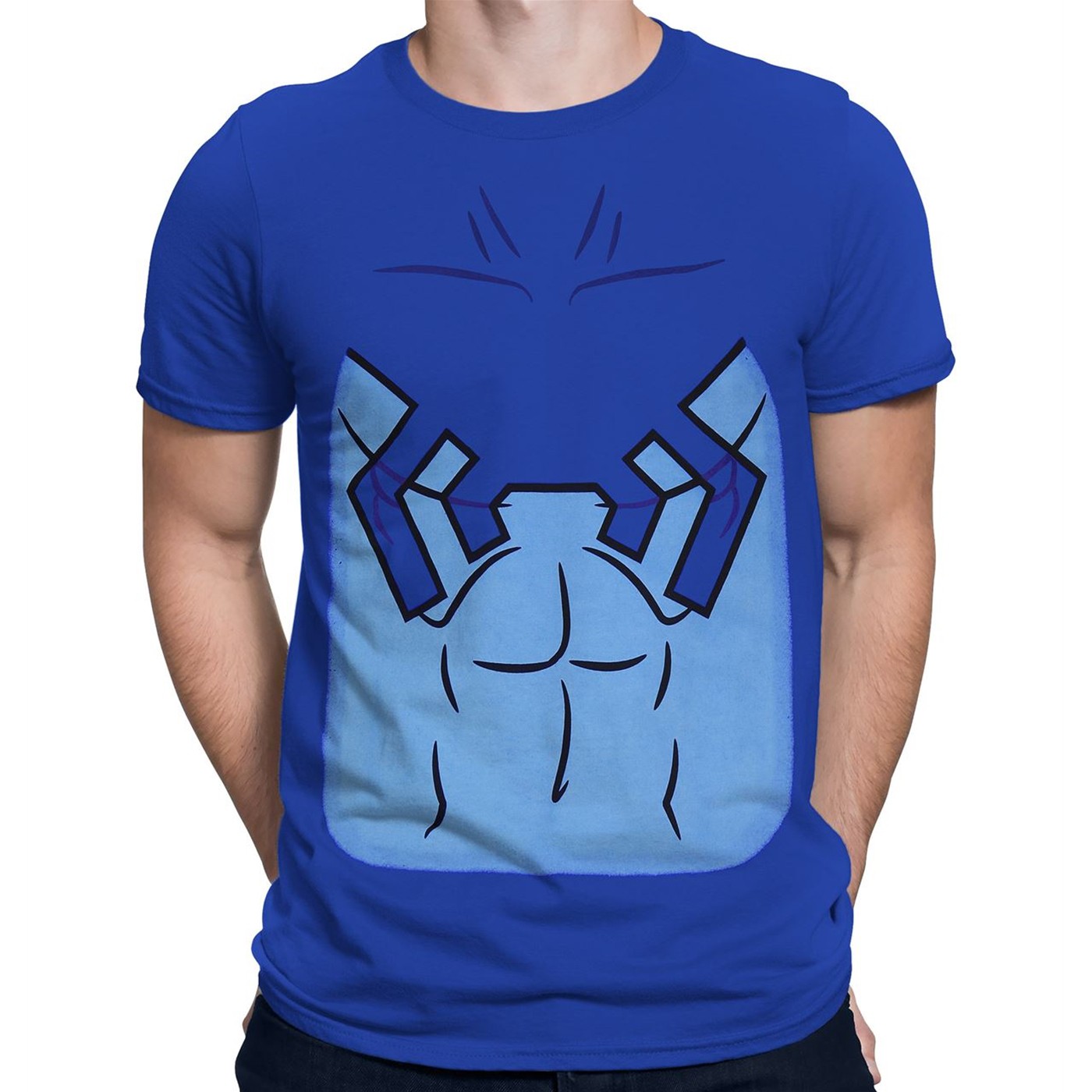 Blue Beetle Costume Men's T-Shirt, Blue