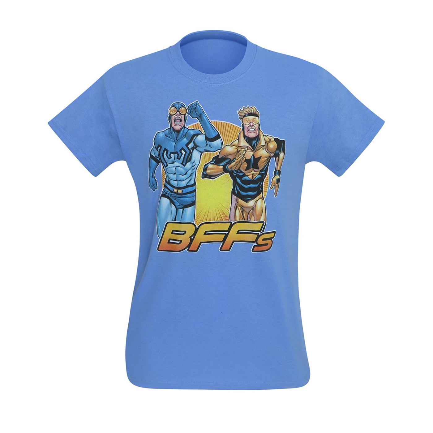Booster Gold and Blue Beetle BFFs Men's T-Shirt, Blue