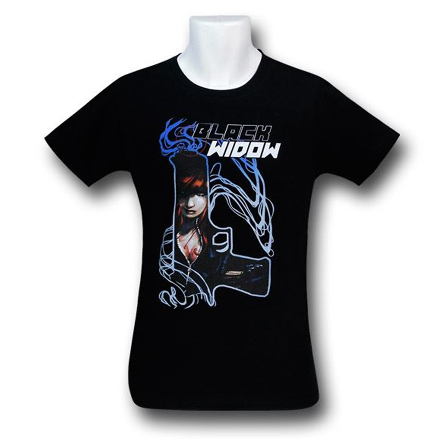 Black Widow Gun 30 Single T-Shirt, Black