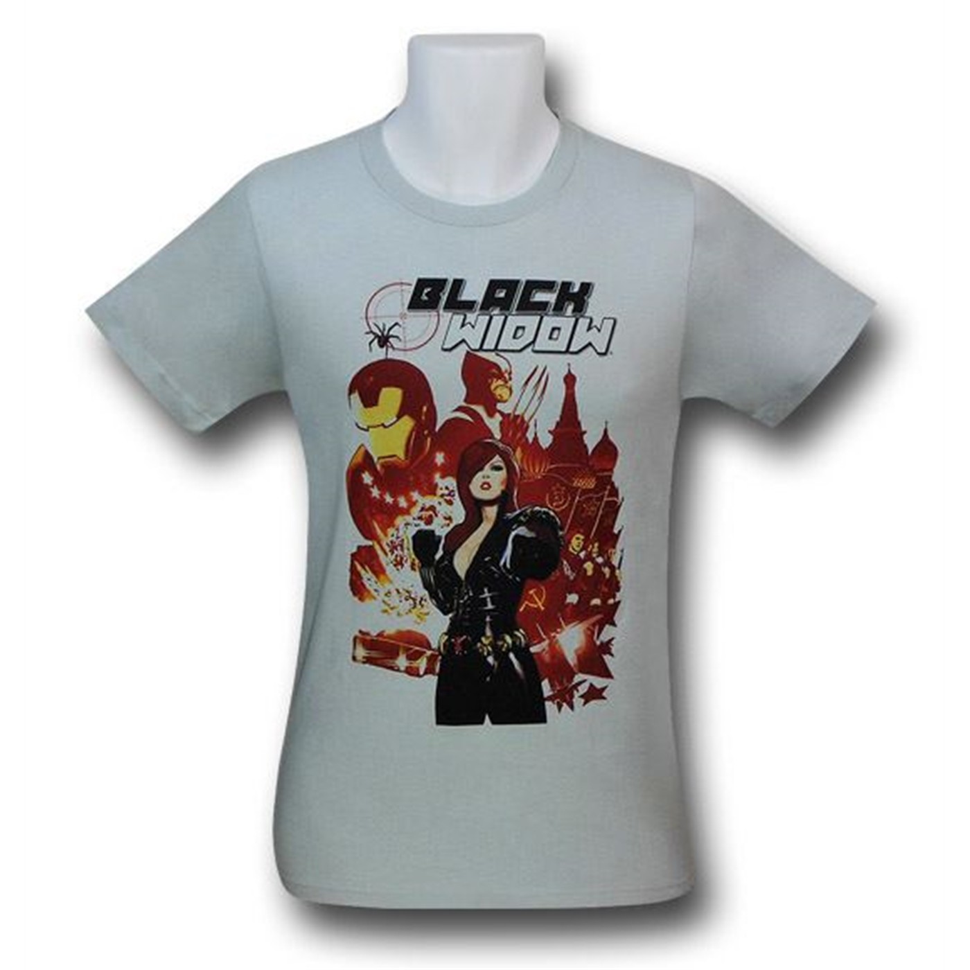 Black Widow Silver Punch 30 Single T-Shirt, Grey