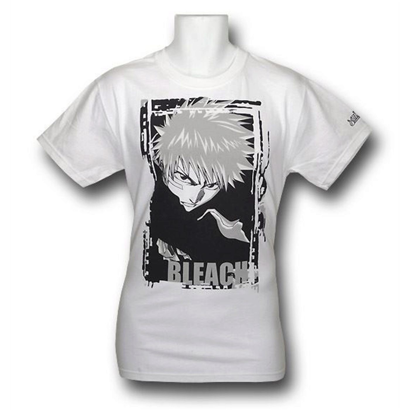 Bleach Ichigo Black and White T-Shirt, White